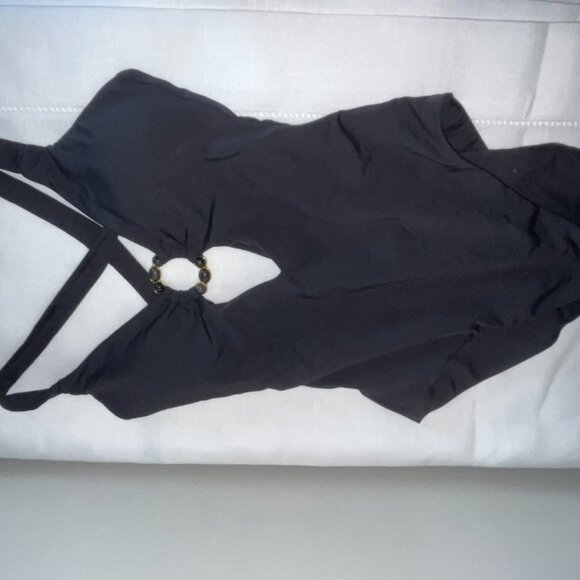 Becca Marble Canyon One Piece in Black Size Medium - Picture 6 of 8